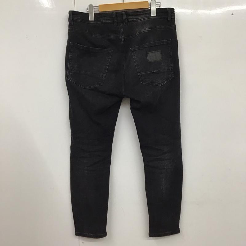ザラ ZARA パンツ デニム、ジーンズ デニムパンツ スリムパンツ カジュアルパンツ ストレッチパンツ 42 無地 黒 / ブラック /  メンズ USED 古着 中古 10127762