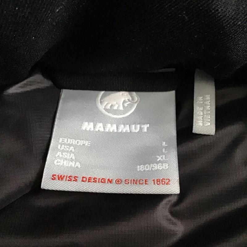 マムート Mammut ジャケット、上着 ダウンジャケット ジップアップジャケット アウター ダウンジャケット L ロゴ、文字 黒 / ブラック /  メンズ USED 古着 中古 10127763