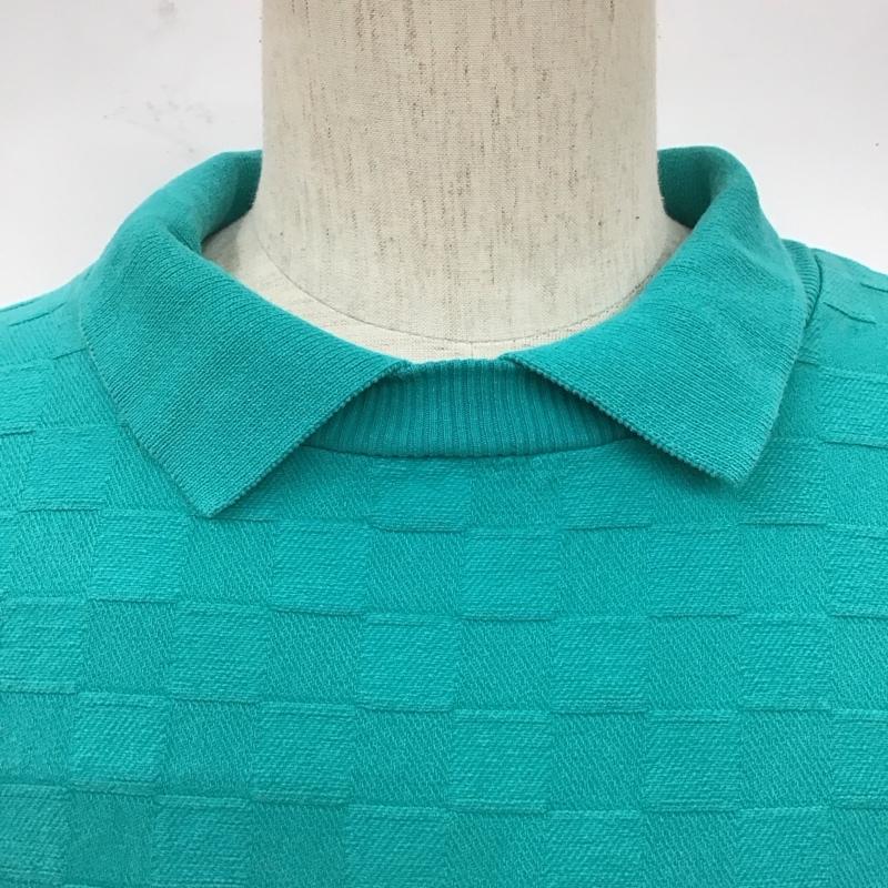 古着 USED トレーナー 長袖 長袖トレーナー スウェット カラーネック プルオーバー XL 刺繍 緑 / グリーン /  メンズ USED 古着 中古 10127764