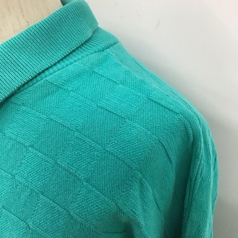 古着 USED トレーナー 長袖 長袖トレーナー スウェット カラーネック プルオーバー XL 刺繍 緑 / グリーン /  メンズ USED 古着 中古 10127764