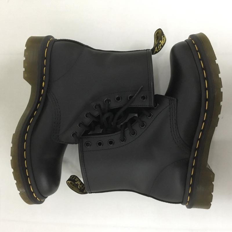 ドクターマーチン Dr.Martens ブーツ ショートブーツ 1460W 8ホール レースアップ UK3 箱有 US：5 無地 黒 / ブラック /  レディース USED 古着 中古 10127765