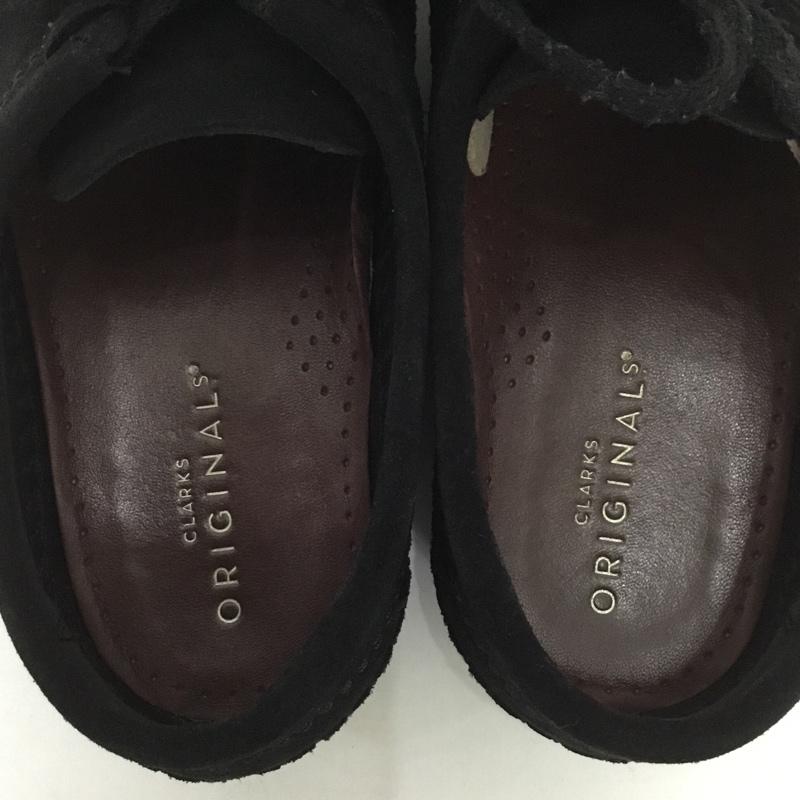 クラークス Clarks カジュアルシューズ カジュアルシューズ 21621 weaver UK8 箱有 スウェード US：9 無地 黒 / ブラック /  メンズ USED 古着 中古 10127766