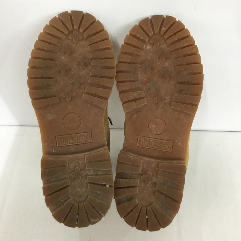 ティンバーランド Timberland ブーツ ショートブーツ 10361 6インチプレミアムウォータープルーフブーツ 7.5W 箱有 ワンポイント キャメル / キャメル /  レディース USED 古着 中古 10127775