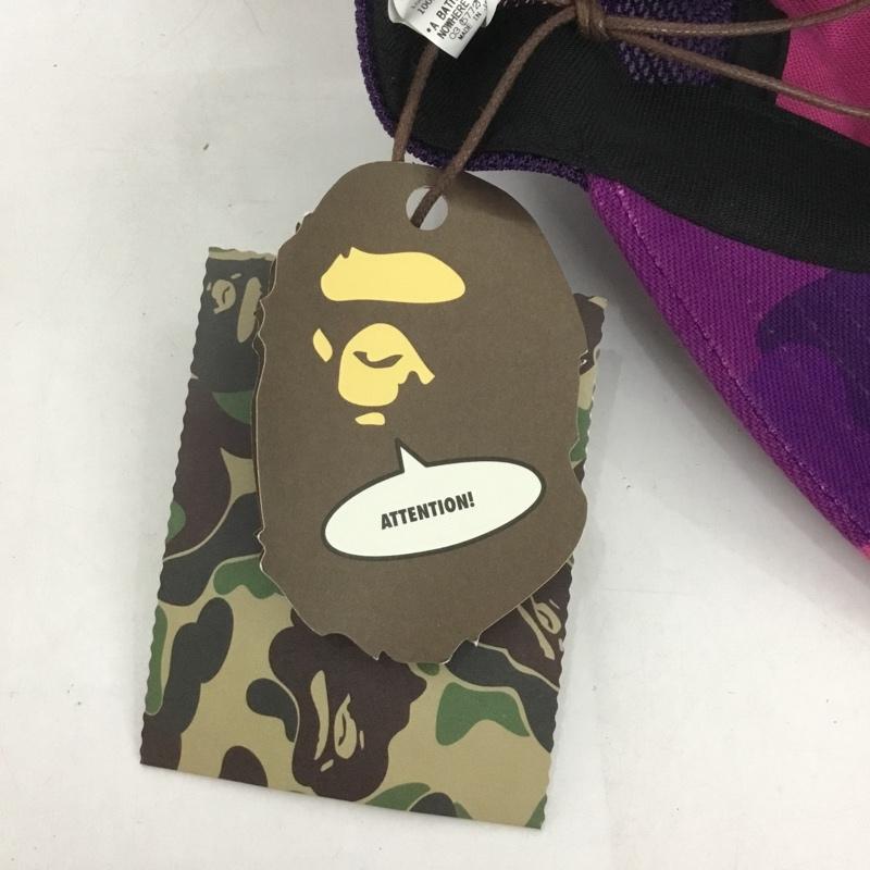 アベイシングエイプ A BATHING APE 帽子 キャップ COLOR CAMO NYC LOGO MESH CAP FREE ロゴ、文字 紫 / パープル /  メンズ USED 古着 中古 10127784