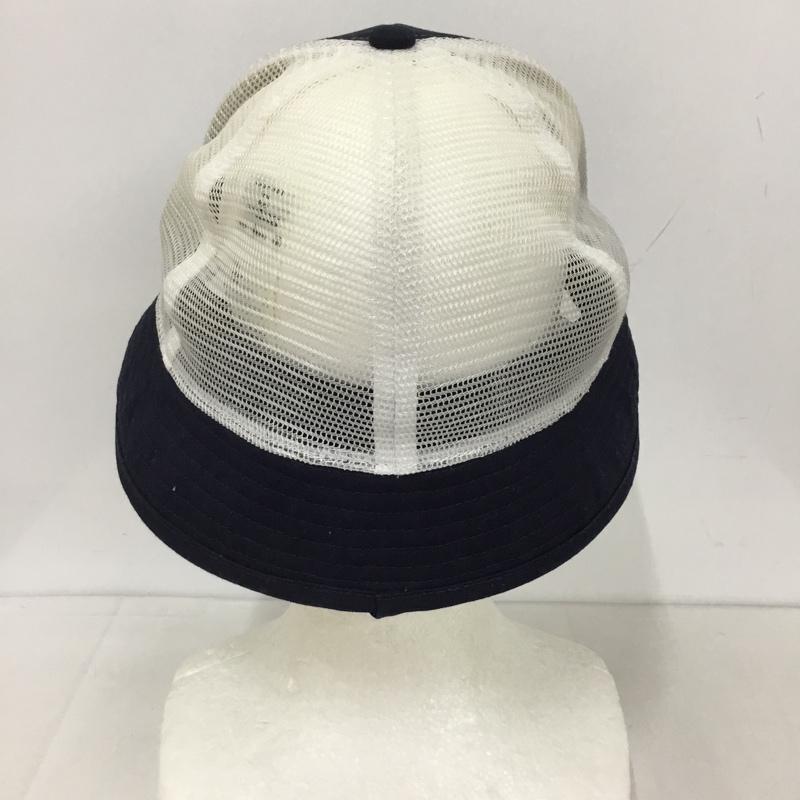 チャムス CHUMS 帽子 ハット CH05-1110 メッシュハット FREE ロゴ、文字 紺 / ネイビー / X 白 / ホワイト /  メンズ USED 古着 中古 10127788