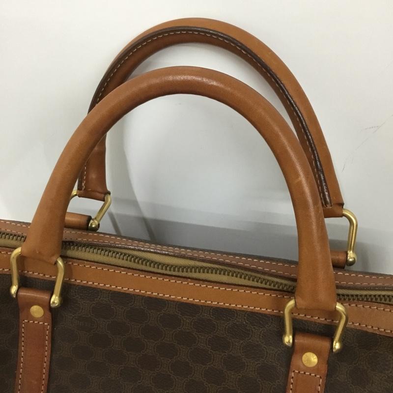 セリーヌ CELINE ボストンバッグ ボストンバッグ ミニボストン ハンドバッグ マカダム柄 総柄 茶 / ブラウン /  レディース USED 古着 中古 10127791