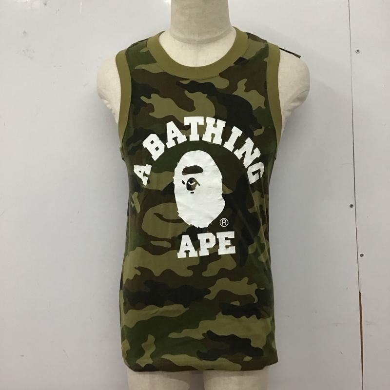 アベイシングエイプ A BATHING APE タンクトップ タンクトップ タンクトップ ノースリーブカットソー クルーネック M カモフラージュ柄・迷彩 マルチカラー / マルチカラー /  メンズ USED 古着 中古 10127804