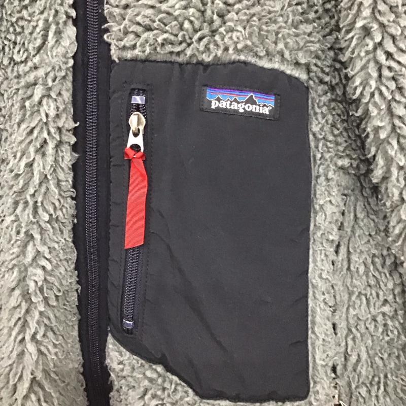 パタゴニア patagonia ジャケット、上着 ジャケット、ブレザー ジップアップジャケット ボアジャケット アウター L ロゴ、文字 灰 / グレー /  ボーイズ USED 古着 中古 10127807