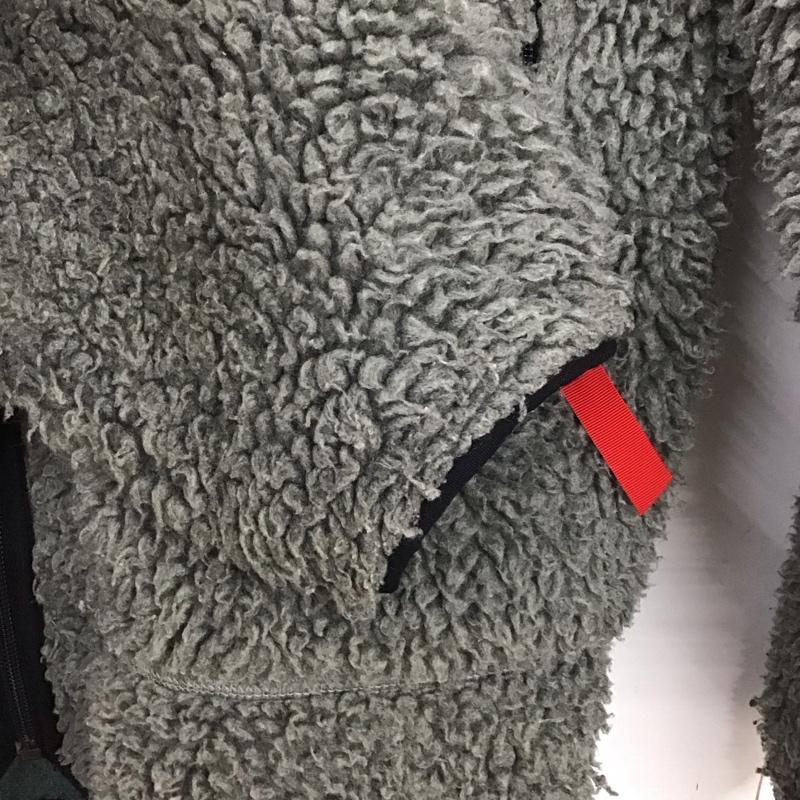 パタゴニア patagonia ジャケット、上着 ジャケット、ブレザー ジップアップジャケット ボアジャケット アウター L ロゴ、文字 灰 / グレー /  ボーイズ USED 古着 中古 10127807