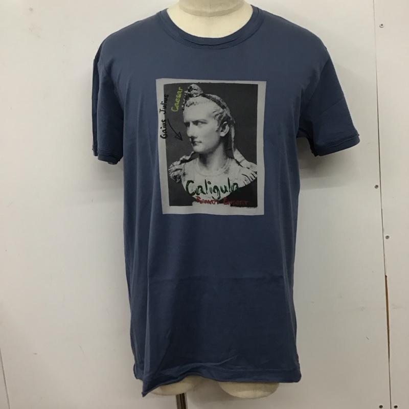 ドルチェアンドガッバーナ DOLCE&GABBANA Tシャツ 半袖 半袖カットソー プリントTシャツ クルーネックカットソー プリント 青 / ブルー /  メンズ USED 古着 中古 10127827