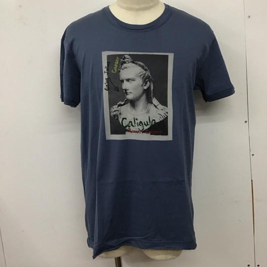 ドルチェアンドガッバーナ DOLCE&GABBANA Tシャツ 半袖 半袖カットソー プリントTシャツ クルーネックカットソー プリント 青 / ブルー /  メンズ USED 古着 中古 10127827