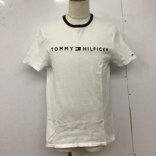 トミーヒルフィガー TOMMY HILFIGER Tシャツ 半袖 半袖カットソー プリントTシャツ クルーネックカットソー L ロゴ、文字 白 / ホワイト /  メンズ USED 古着 中古 10127831