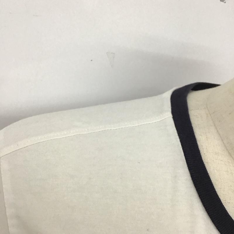 トミーヒルフィガー TOMMY HILFIGER Tシャツ 半袖 半袖カットソー プリントTシャツ クルーネックカットソー L ロゴ、文字 白 / ホワイト /  メンズ USED 古着 中古 10127831