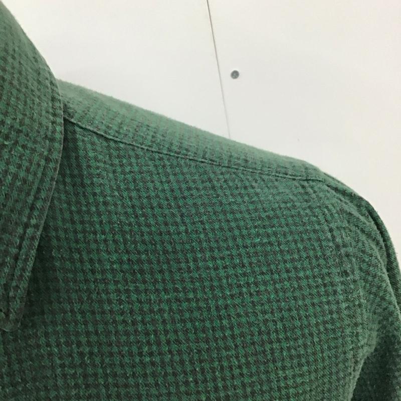 エルエルビーン L.L.Bean シャツ、ブラウス 長袖 長袖シャツ チェックシャツ カラーシャツ 70s 80s M チェック 緑 / グリーン /  メンズ USED 古着 中古 10127832