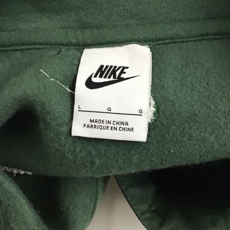 ナイキ NIKE トレーナー 長袖 fd0895-333 クロップトップ3QポロNCPS 長袖スウェット L ロゴ、文字 緑 / グリーン /  レディース USED 古着 中古 10127833