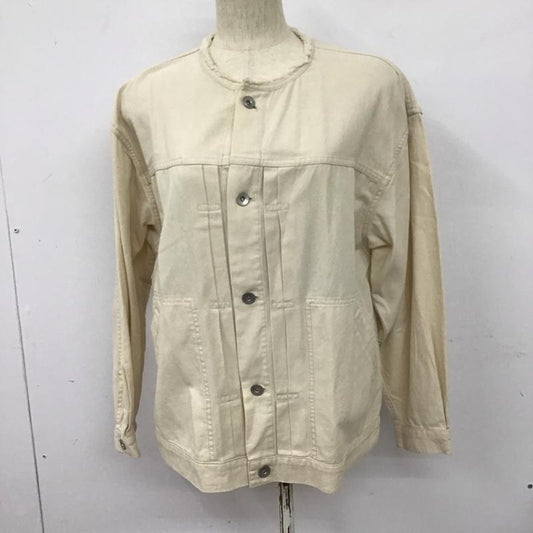 ニコアンド niko and... ジャケット、上着 ジャケット、ブレザー ノーカラージャケット カジュアルジャケット アウター FREE 無地 オフホワイト / オフホワイト /  レディース USED 古着 中古 10127837