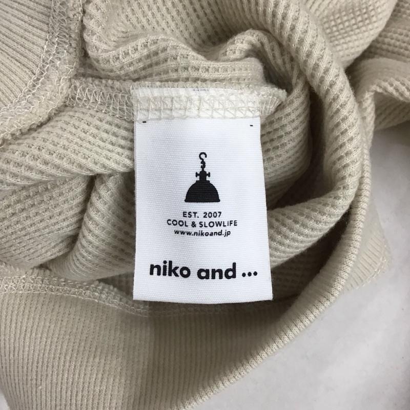 ニコアンド niko and... カーディガン 長袖 長袖カーディガン 前ボタン ワッフル 無地 ベージュ / ベージュ /  レディース USED 古着 中古 10127847