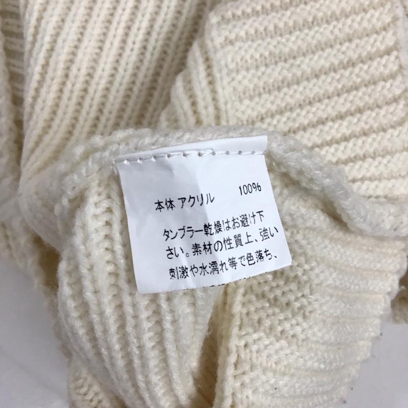フィフス fifth ニット、セーター 長袖 長袖ニットカットソー クルーネック セーター パフスリーブ 無地 白 / ホワイト /  レディース USED 古着 中古 10127848
