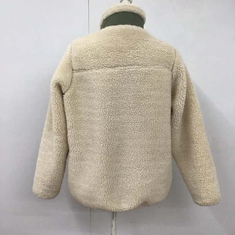 アウトドアプロダクツ OUTDOOR PRODUCTS ジャケット、上着 ジャケット、ブレザー ジップアップジャケット ボアジャケット アウター L ロゴ、文字 アイボリー / アイボリー /  レディース USED 古着 中古 10127856