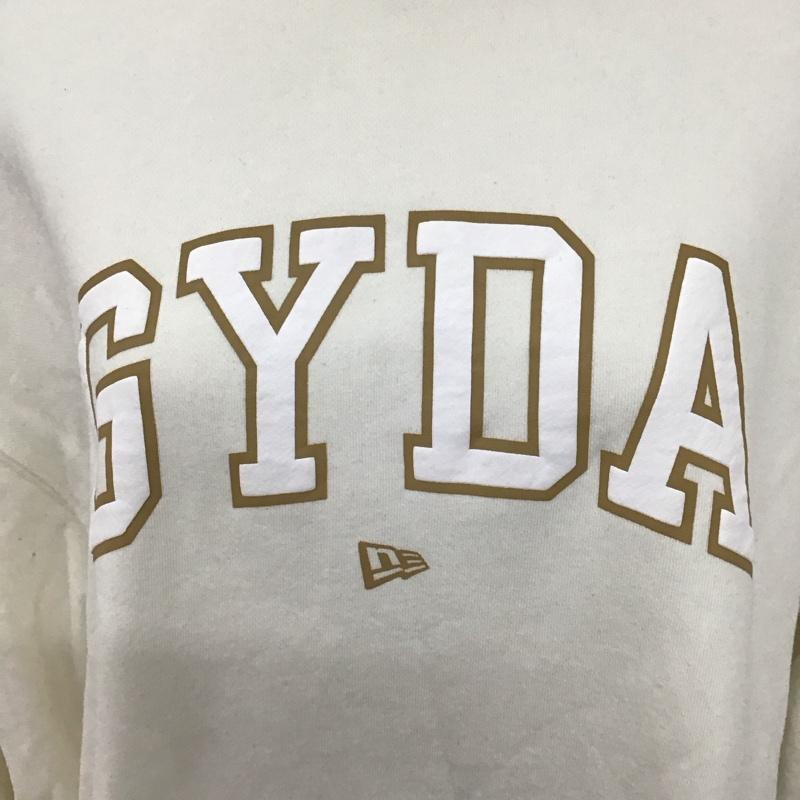 ニューエラ NEW ERA トレーナー 長袖 長袖トレーナー スウェット クルーネック プルオーバー ロゴ、文字 白 / ホワイト /  レディース USED 古着 中古 10127862
