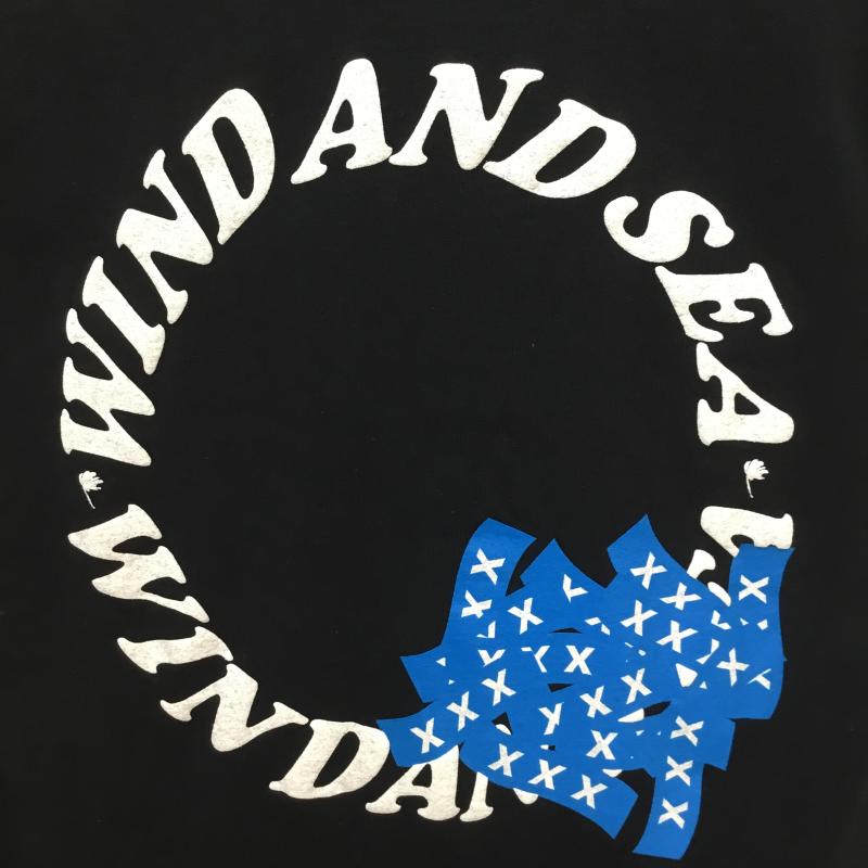 ウィンダンシー WIND AND SEA Tシャツ 半袖 XXX-WDS-02　GX-S20－WSST-02　WIND AND SEA × GOD SELECTION XXX S ロゴ、文字 黒 / ブラック /  メンズ USED 古着 中古 10127863