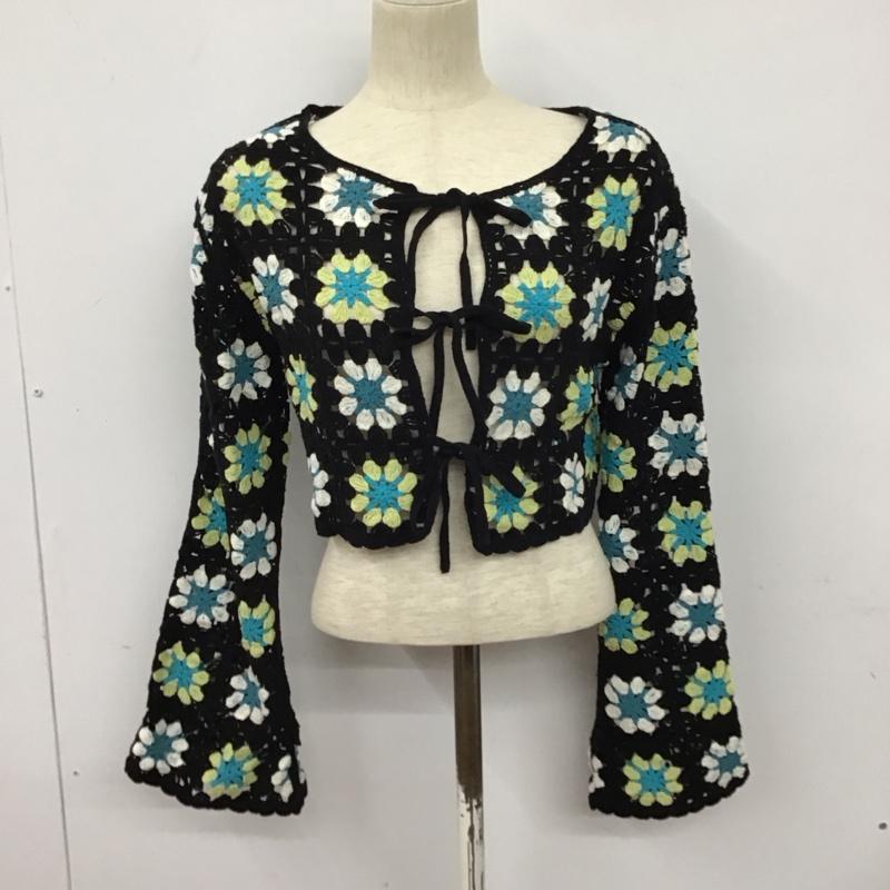 ページボーイ PAGEBOY カーディガン 長袖 長袖カーディガン 前紐 ニットカーディガン FREE 刺繍 マルチカラー / マルチカラー /  レディース USED 古着 中古 10127864
