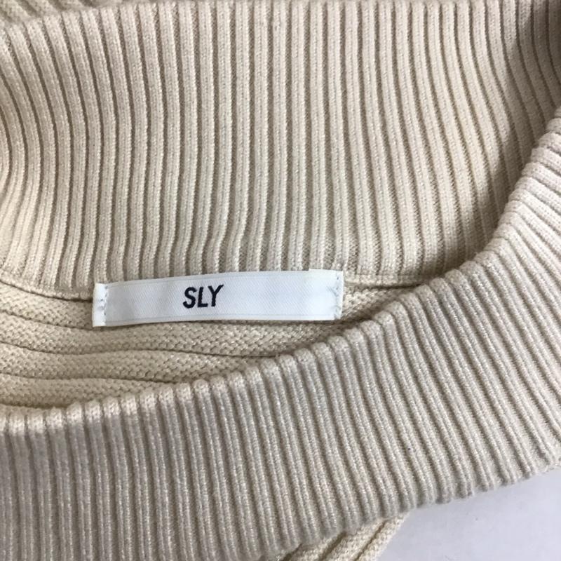 スライ SLY ニット、セーター 長袖 030caz70-5380 ニット H/NCROPPEDRIBTOP 1 ボーダー柄 マルチカラー / マルチカラー /  レディース USED 古着 中古 10127869