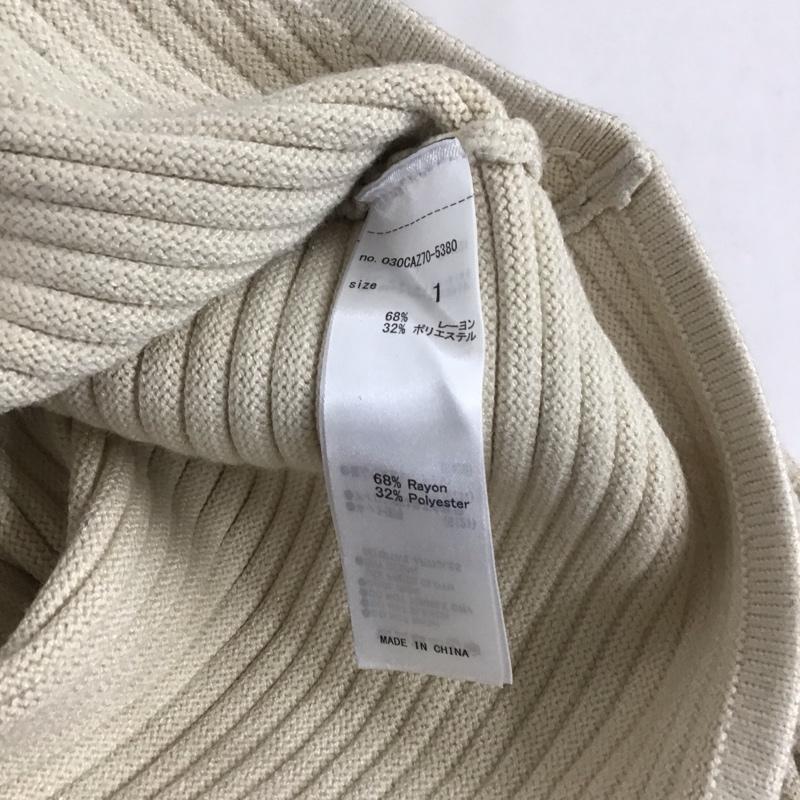 スライ SLY ニット、セーター 長袖 030caz70-5380 ニット H/NCROPPEDRIBTOP 1 ボーダー柄 マルチカラー / マルチカラー /  レディース USED 古着 中古 10127869