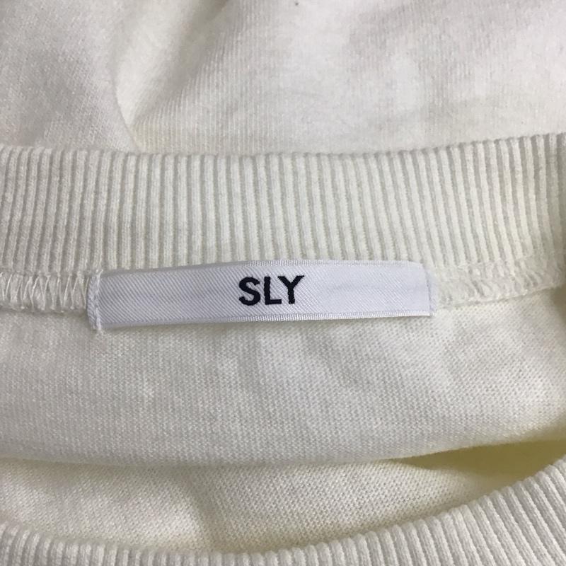スライ SLY カットソー 長袖 030eay80-2110 OVERSOLIDSLEEVEトップス 長袖カットソー FREE 無地 白 / ホワイト /  レディース USED 古着 中古 10127870