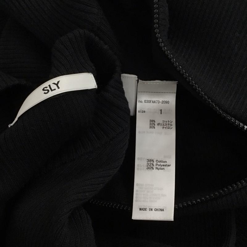 スライ SLY セットアップ セットアップ 030faa73-2090 SHORTZIP2Pワンピース セットアップ 2点セット 1 無地 黒 / ブラック /  レディース USED 古着 中古 10127871