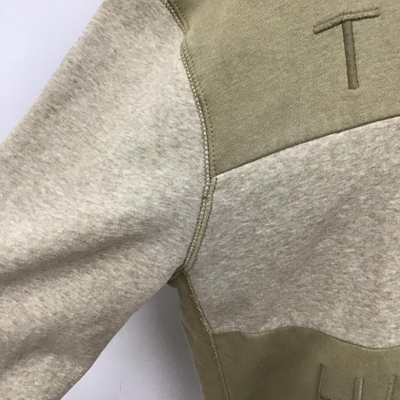 トミーヒルフィガー TOMMY HILFIGER パーカー 長袖 長袖パーカー プルオーバーパーカー スウェット XL ロゴ、文字 ベージュ / ベージュ /  メンズ USED 古着 中古 10127874