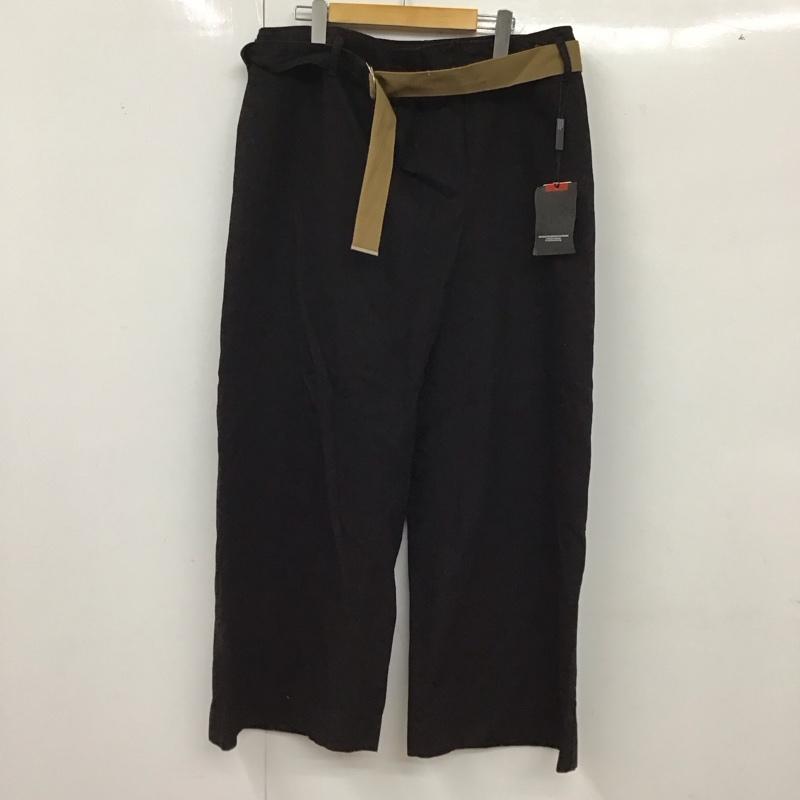 ダブル スタンダード クロージング DOUBLE STANDARD CLOTHING パンツ デニム、ジーンズ ワイドパンツ カジュアルパンツ ワークパンツ ガチョウパンツ 36 無地 黒 / ブラック /  レディース USED 古着 中古 10127876
