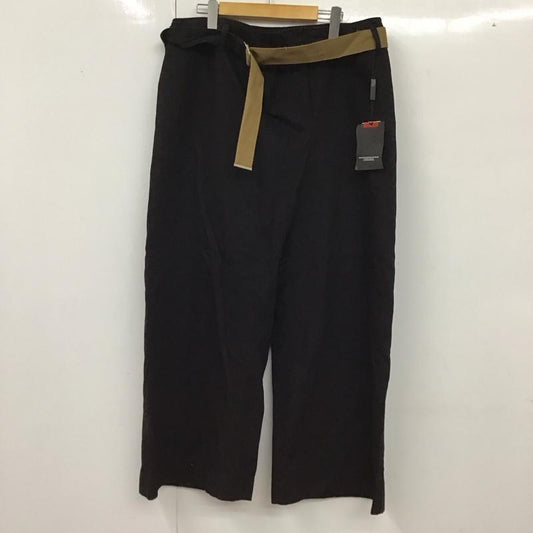 ダブル スタンダード クロージング DOUBLE STANDARD CLOTHING パンツ デニム、ジーンズ ワイドパンツ カジュアルパンツ ワークパンツ ガチョウパンツ 36 無地 黒 / ブラック /  レディース USED 古着 中古 10127876