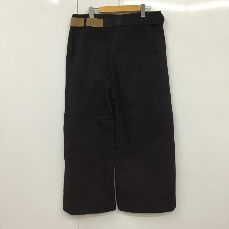 ダブル スタンダード クロージング DOUBLE STANDARD CLOTHING パンツ デニム、ジーンズ ワイドパンツ カジュアルパンツ ワークパンツ ガチョウパンツ 36 無地 黒 / ブラック /  レディース USED 古着 中古 10127876