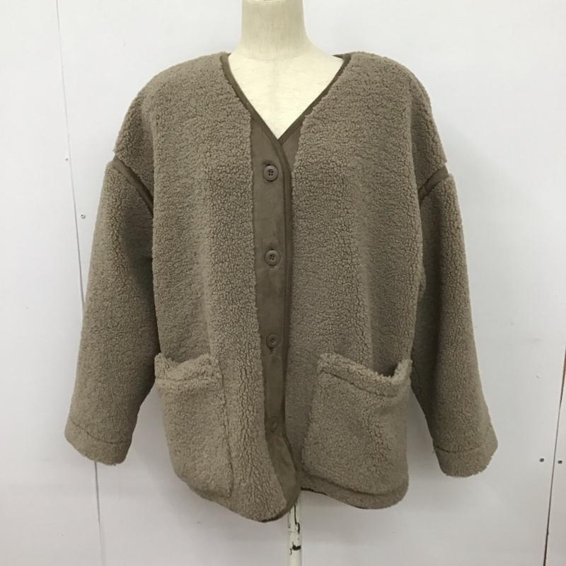 ローリーズファーム LOWRYS FARM ジャケット、上着 ジャケット、ブレザー FREE 無地 茶 / ブラウン /  レディース USED 古着 中古 10127882