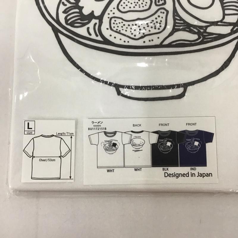 豊天商店 ぶーでんしょうてん Tシャツ 半袖 ラーメン プリントT L ロゴ、文字 X プリント 白 / ホワイト /  メンズ USED 古着 中古 10127886