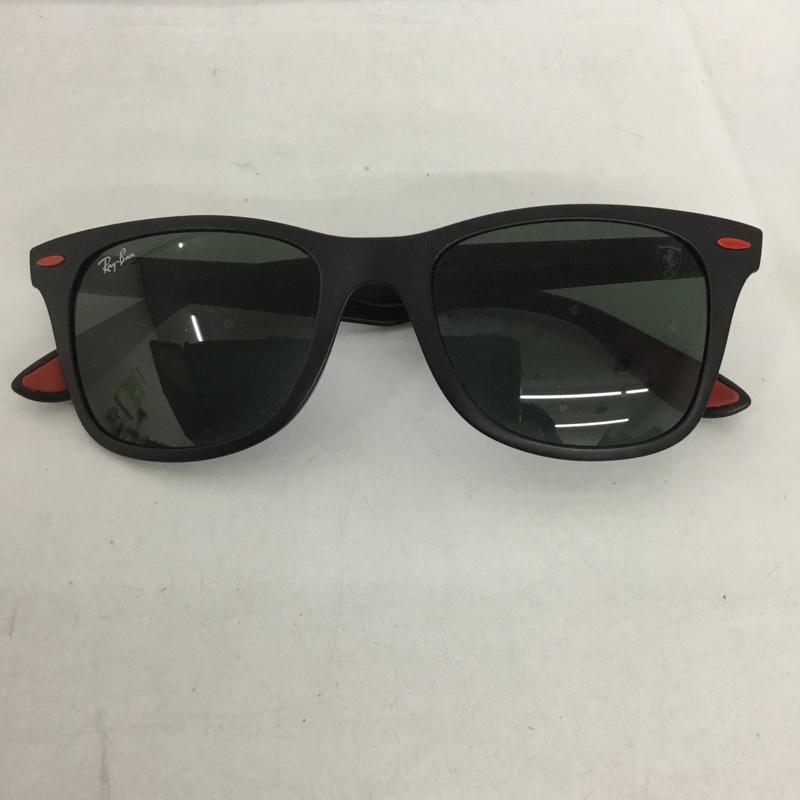 レイバン Ray-Ban めがね・サングラス サングラス RB4195-MF FERRARI ライトフォース フェラーリ ワンポイント 黒 / ブラック / X 赤 / レッド /  メンズ USED 古着 中古 10127891