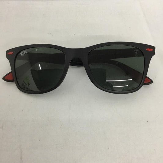 レイバン Ray-Ban めがね・サングラス サングラス RB4195-MF FERRARI ライトフォース フェラーリ ワンポイント 黒 / ブラック / X 赤 / レッド /  メンズ USED 古着 中古 10127891