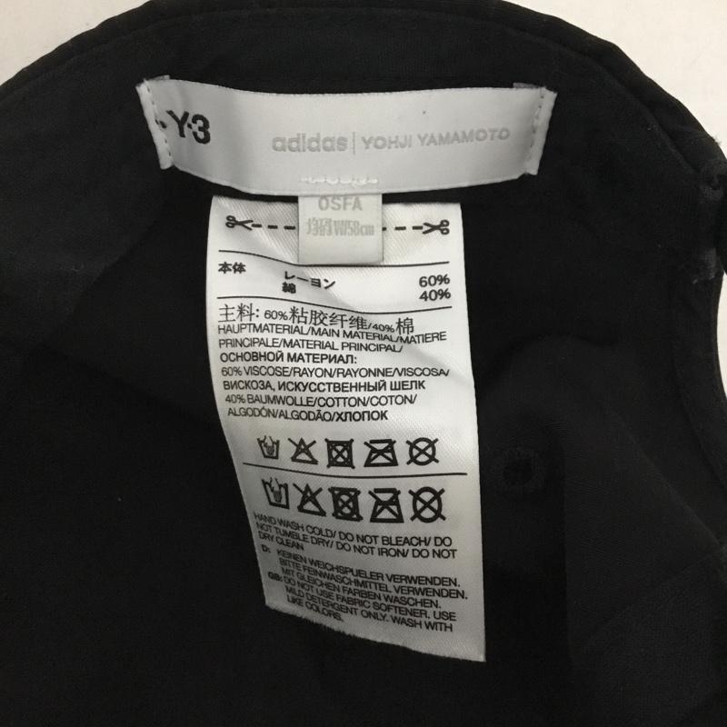 ワイスリー Y-3 帽子 キャップ GT6381 RIPSTOP LOGO CAP adidas ロゴ、文字 黒 / ブラック /  メンズ USED 古着 中古 10127894