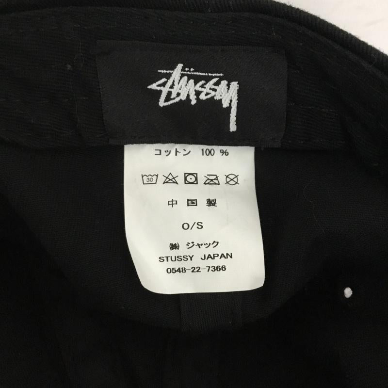 ステューシー STUSSY 帽子 キャップ コットン 刺繍 ロゴ、文字 黒 / ブラック /  メンズ USED 古着 中古 10127896