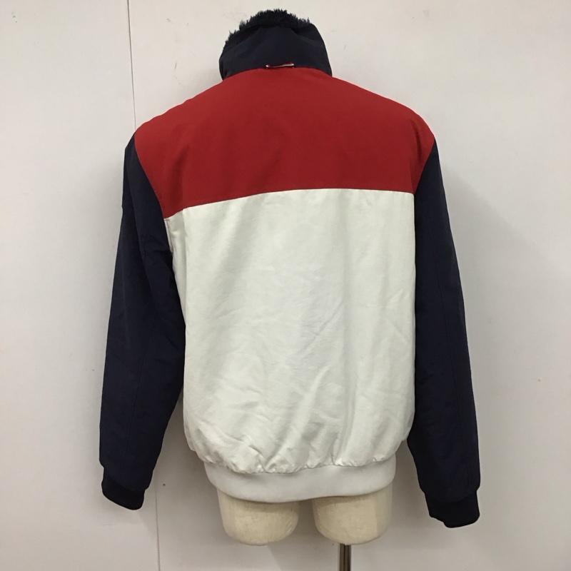 トミーヒルフィガー TOMMY HILFIGER ジャケット、上着 ジャンパー、ブルゾン ジップアップジャケット ナイロンジャケット アウター リバーシブル L ロゴ、文字 紺 / ネイビー / X 白 / ホワイト / X 赤 / レッド /  メンズ USED 古着 中古 10127905