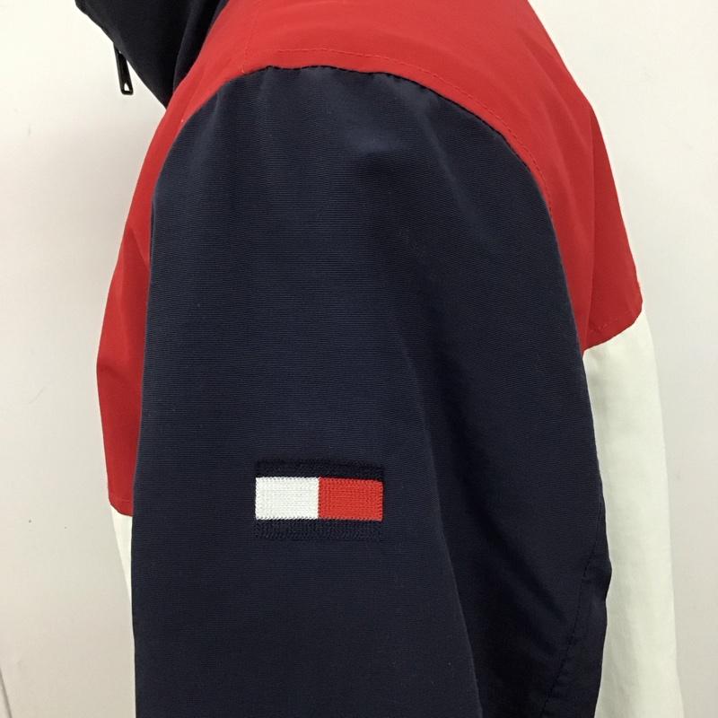 トミーヒルフィガー TOMMY HILFIGER ジャケット、上着 ジャンパー、ブルゾン ジップアップジャケット ナイロンジャケット アウター リバーシブル L ロゴ、文字 紺 / ネイビー / X 白 / ホワイト / X 赤 / レッド /  メンズ USED 古着 中古 10127905