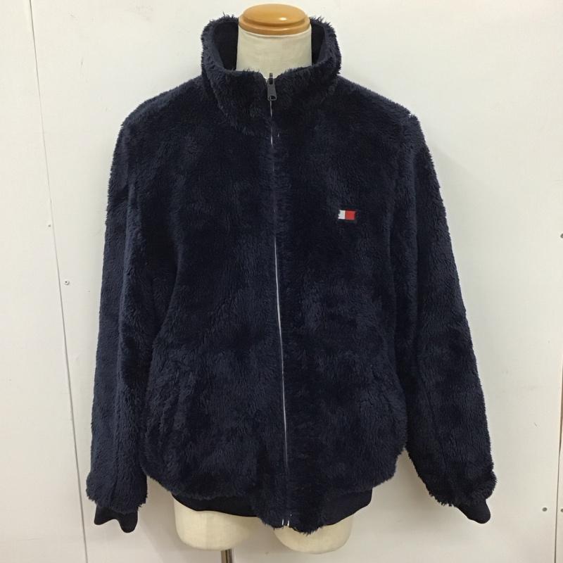 トミーヒルフィガー TOMMY HILFIGER ジャケット、上着 ジャンパー、ブルゾン ジップアップジャケット ナイロンジャケット アウター リバーシブル L ロゴ、文字 紺 / ネイビー / X 白 / ホワイト / X 赤 / レッド /  メンズ USED 古着 中古 10127905