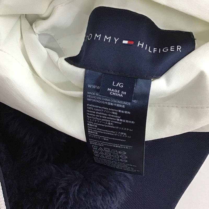トミーヒルフィガー TOMMY HILFIGER ジャケット、上着 ジャンパー、ブルゾン ジップアップジャケット ナイロンジャケット アウター リバーシブル L ロゴ、文字 紺 / ネイビー / X 白 / ホワイト / X 赤 / レッド /  メンズ USED 古着 中古 10127905