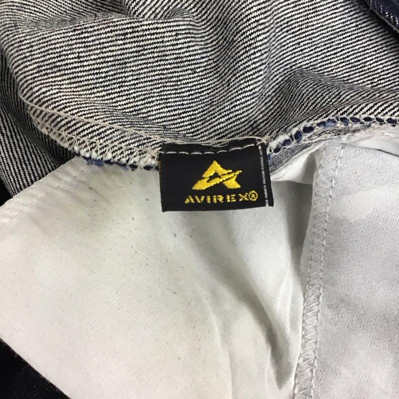 アヴィレックス AVIREX パンツ デニム、ジーンズ デニムパンツ ワイドパンツ カジュアルパンツ 38インチ 無地 インディゴ / インディゴ /  メンズ USED 古着 中古 10127906