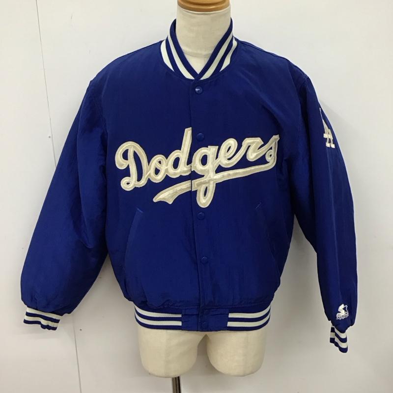 スターター STARTER ジャケット、上着 ジャケット、ブレザー スタジャン アウター 古着 前ボタン dodgers 90s M ロゴ、文字 青 / ブルー /  メンズ USED 古着 中古 10127936