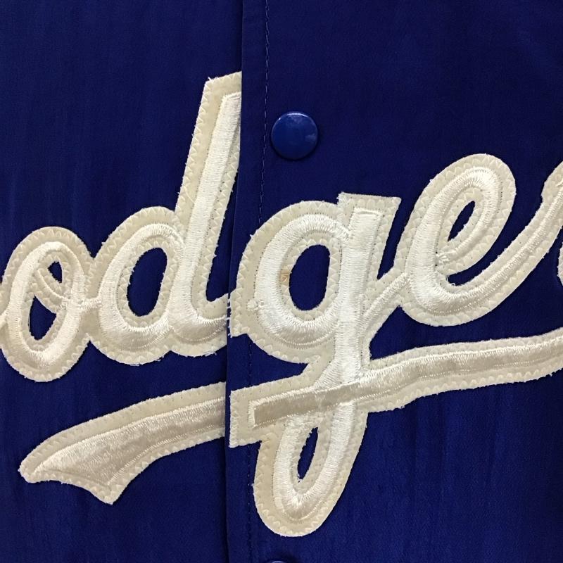 スターター STARTER ジャケット、上着 ジャケット、ブレザー スタジャン アウター 古着 前ボタン dodgers 90s M ロゴ、文字 青 / ブルー /  メンズ USED 古着 中古 10127936