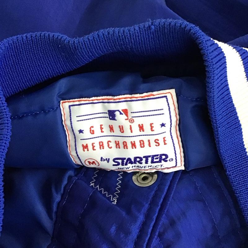 スターター STARTER ジャケット、上着 ジャケット、ブレザー スタジャン アウター 古着 前ボタン dodgers 90s M ロゴ、文字 青 / ブルー /  メンズ USED 古着 中古 10127936