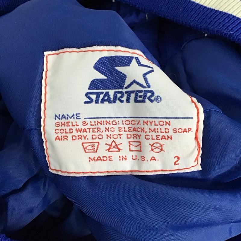 スターター STARTER ジャケット、上着 ジャケット、ブレザー スタジャン アウター 古着 前ボタン dodgers 90s M ロゴ、文字 青 / ブルー /  メンズ USED 古着 中古 10127936