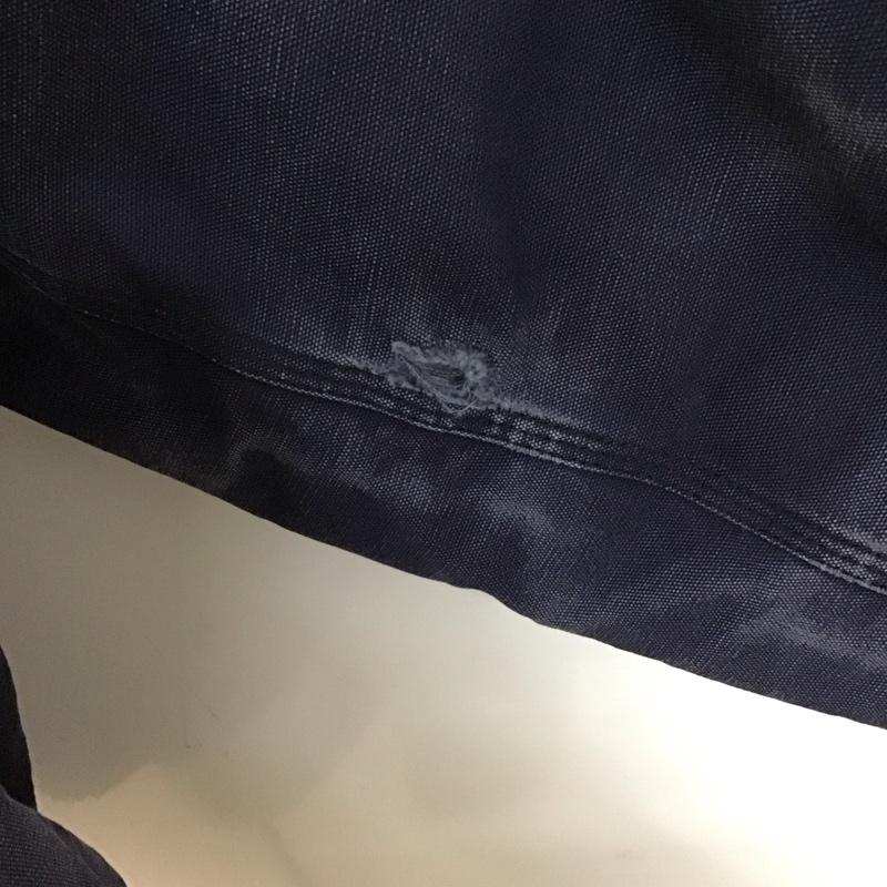 カーハート Carhartt ジャケット、上着 ジャケット、ブレザー ジップアップジャケット アウター 古着 ジップアップパーカー ufcw L ロゴ、文字 紺 / ネイビー /  メンズ USED 古着 中古 10127951